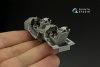 Quinta Studio QD48418 F-16D block 30 3D-Printed & coloured Interior on decal paper (Kinetic 2022 tool) 1/48